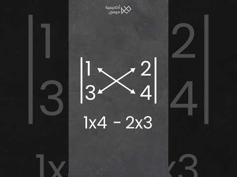 محدد المصفوفة 2x2